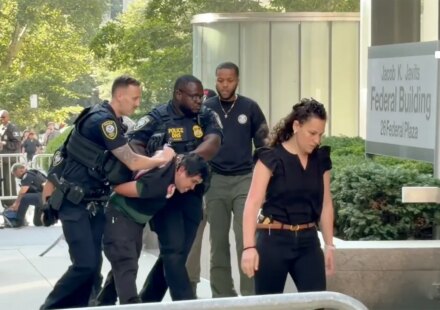 Andrew Arrabaca accused of deploying a device at 26 Federal Plaza