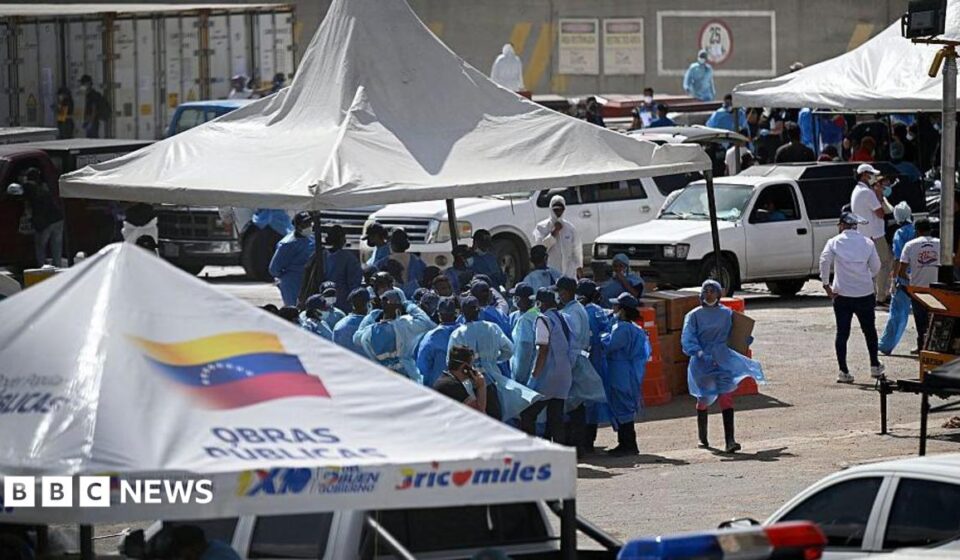 Anguished families left to identify Venezuela quake victims at makeshift morgue