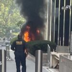 'Anti-ICE' Army veteran set fire outside Manhattan federal building, say officials
