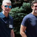 Apple touches $5 trillion market cap for first time