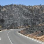 Badly burned British couple rescued from ravine during Spain wildfires