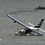 Eight rescued from seaplane that landed in Manhattan's East River