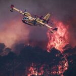 Europe wildfire in pictures: fire cloud ravaging France, Spain regions