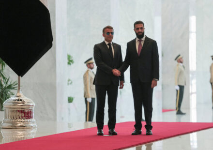 Explosions rock Damascus on second day of Macron's visit to Syria