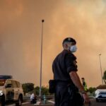 Firefighters battle Madrid blaze, as thousands evacuated in France and Spain