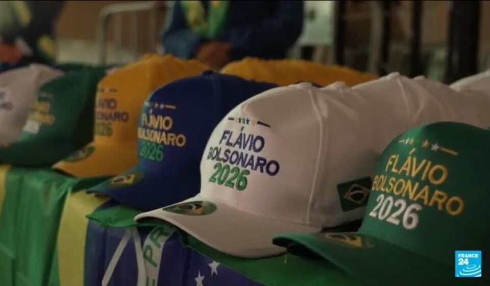 Flavio Bolsonaro launches Brazil presidential campaign, touts support from Milei