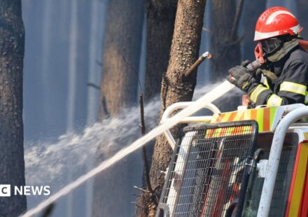 France wildfire crews face searing heat in battle to contain flames