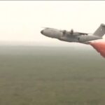 French firefighters battle blazes with military cargo planes