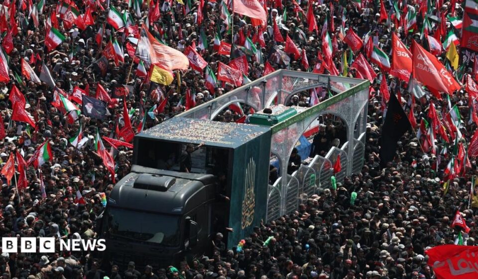 Huge crowds fill Tehran streets for Khamenei's funeral procession