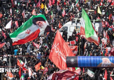 Huge crowds in Mashhad for burial of Iran's late supreme leader