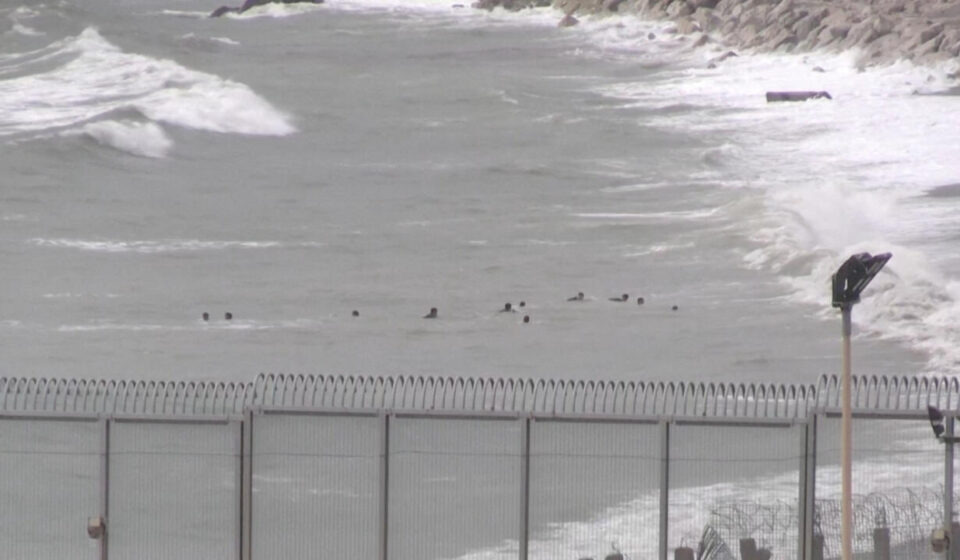 Hundreds of migrants enter Spain's north African territory Ceuta from Morocco