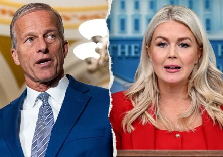 Karoline Leavitt says Trump's patience with Thune is wearing thin