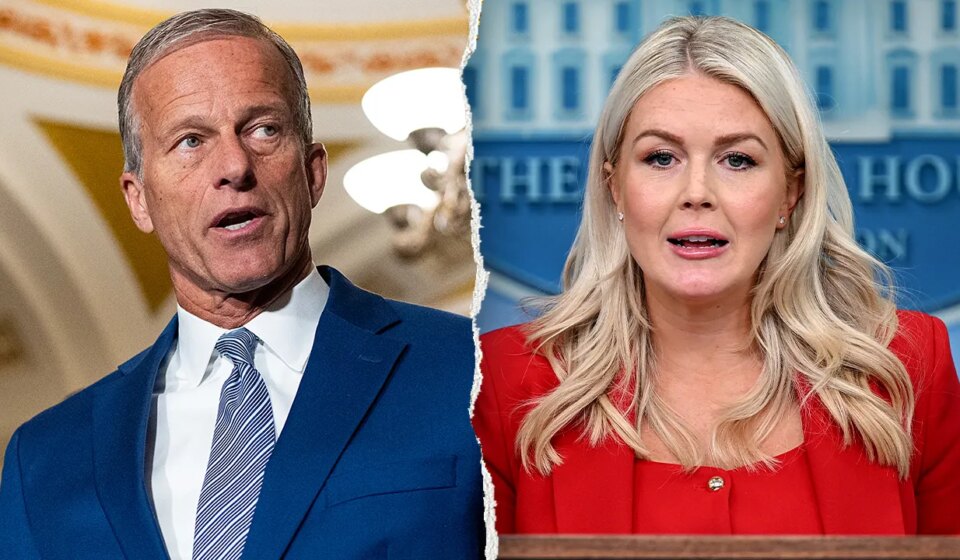 Karoline Leavitt says Trump's patience with Thune is wearing thin