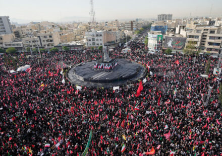 Khamenei funeral procession begins in Tehran, draws massive crowds of mourners