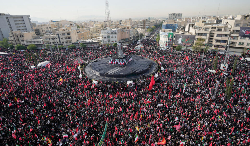 Khamenei funeral procession begins in Tehran, draws massive crowds of mourners