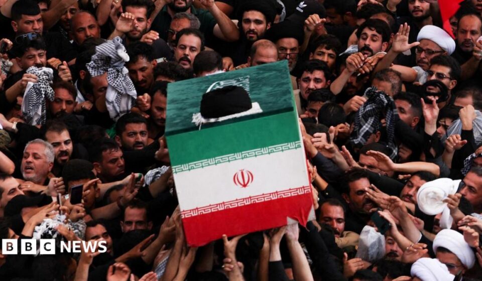 Khamenei's coffin carried through Shia shrines as ceremonies held in Iraq