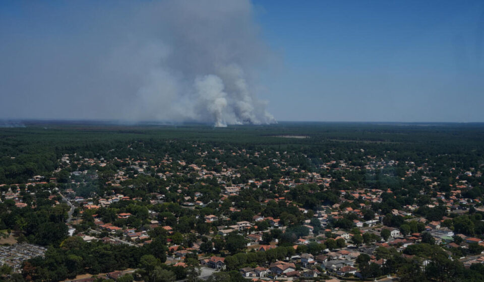 Live: Massive wildfire in southwest France 'remains under control'
