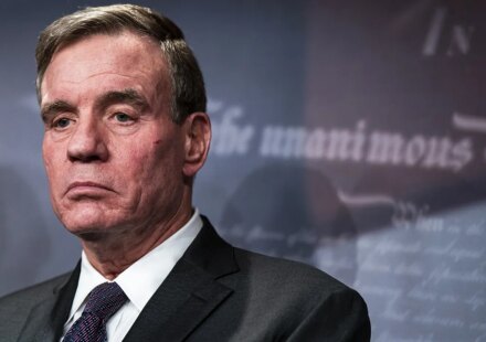Mark Warner corrected live by ABC's Jon Karl on Virginia voter ID
