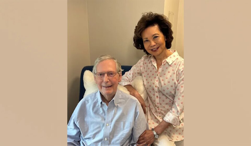 Mitch McConnell not yet cleared to leave rehab facility after fall, doctors say