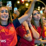 Moment fans in Madrid celebrate World Cup win against Argentina