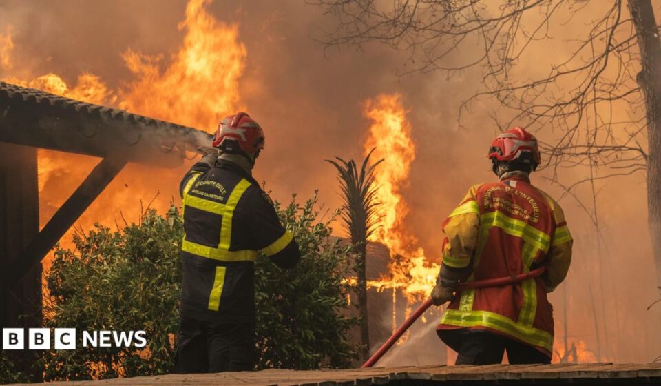 More than 250,000 evacuated as wildfires rage in France and Spain