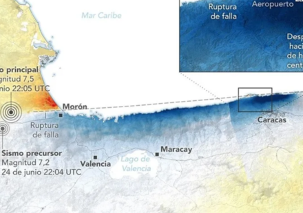 NASA: Una falla desplazó hasta 60 cm la superficie tras los terremotos