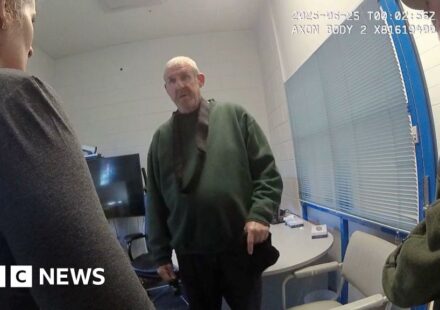 Newly-released video shows Peter Falconio's killer questioned