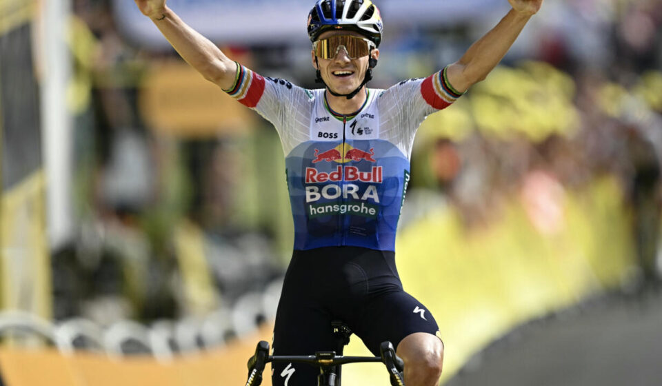 Olympic champ Evenepoel wins Tour de France 15th stage