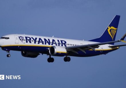 Passenger 'nearly sucked out of window mid-air' on Ryanair plane
