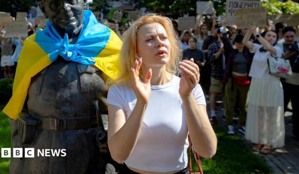 Protests in Ukraine's cities against Zelensky's removal of defence minister Fedorov
