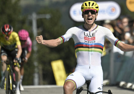 Tadej Pogacar wins third stage of Tour de France to take yellow jersey from Vingegaard