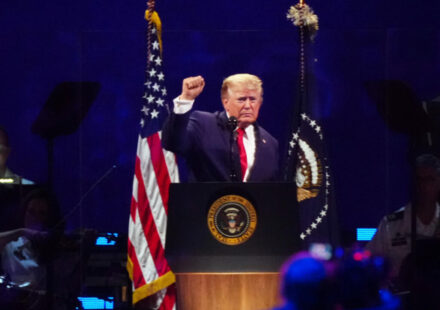 Trump blasts 'communists', celebrates the US in 250th anniversary speech