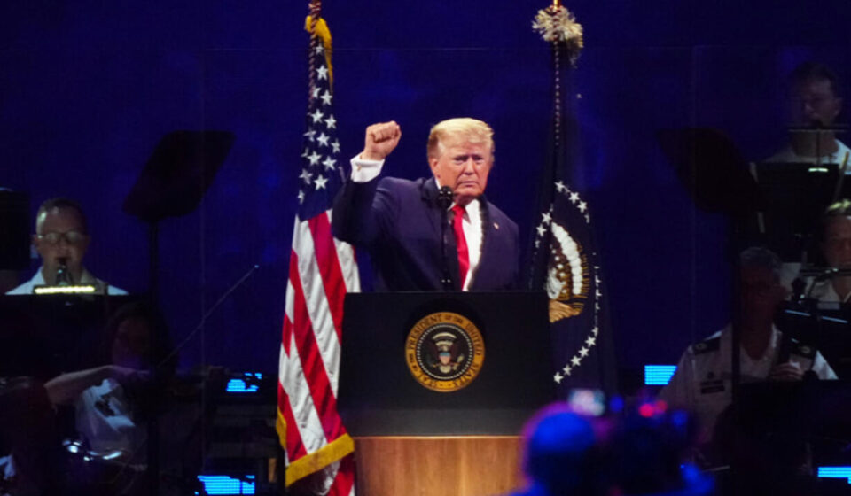 Trump blasts 'communists', celebrates the US in 250th anniversary speech