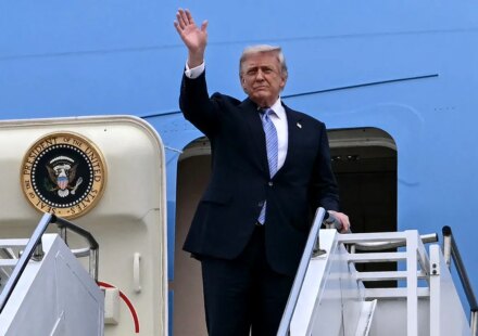 Trump says Iran wants him dead as Air Force One switch raises questions