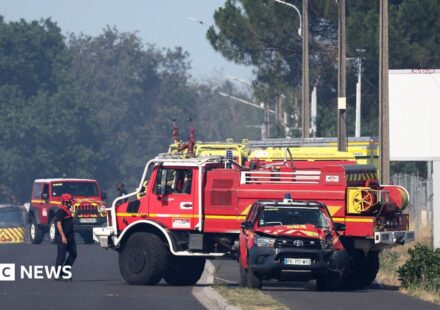 Two French firefighters die tackling blaze near Bordeaux airport