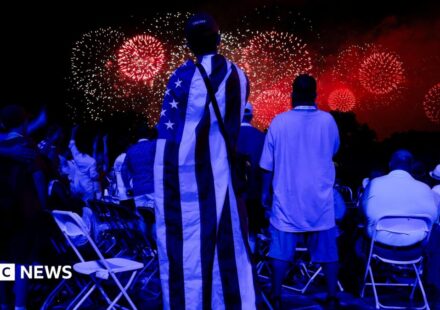 US marks its 250th birthday with fireworks, flyovers and extreme weather