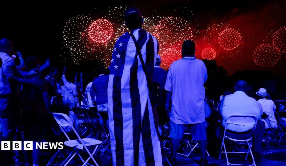 US marks its 250th birthday with fireworks, flyovers and extreme weather