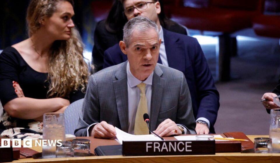 US walks out of UN Security Council meeting during France's remarks