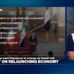 Undeterred by blasts, Macron says France ready to help rebuild Syria's economy