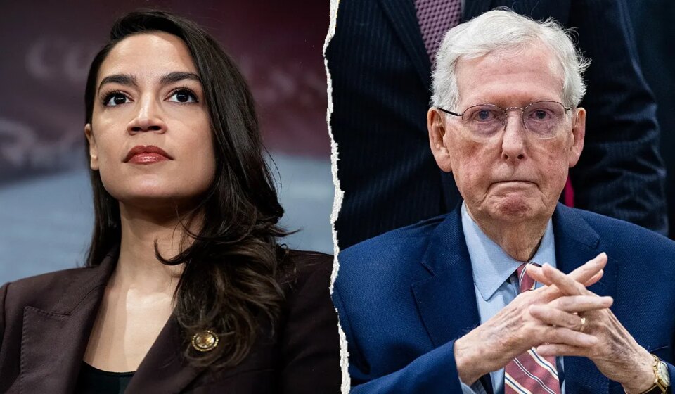 WATCH: AOC unloads on McConnell's prolonged absence as Republicans defend him