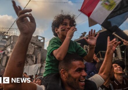 Watch: Football fans in Gaza watch World Cup match from rubble