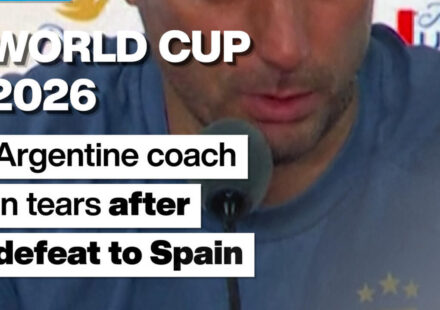 World Cup 2026: Argentine coach in tears after defeat to Spain