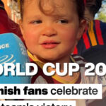 World Cup 2026: Spanish fans celebrate their team's victory in New York