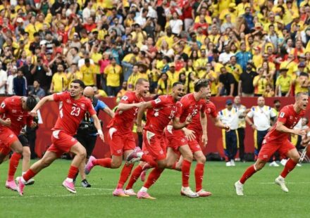 World Cup 2026: Switzerland beat Colombia on penalties to set up Argentina quarter-final