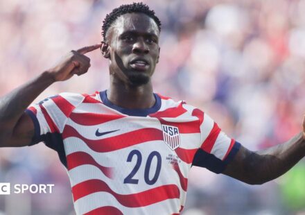 World Cup 2026: US striker Folarin Balogun's one-game red card ban suspended by Fifa