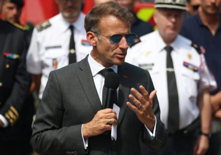 'Zero tolerance' for forest arsonists, Macron promises firefighters