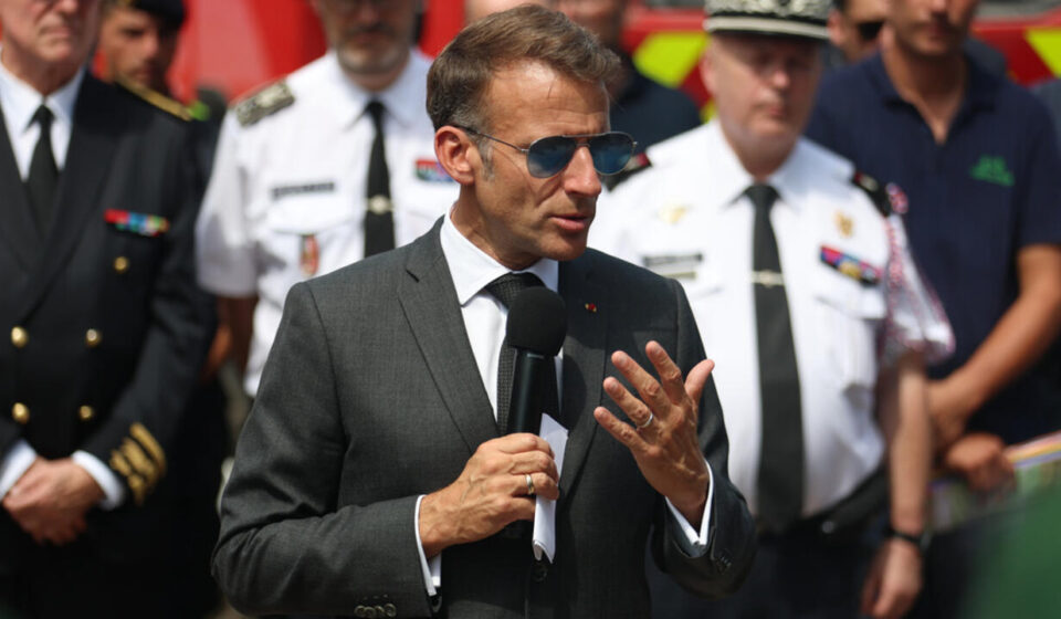 'Zero tolerance' for forest arsonists, Macron promises firefighters