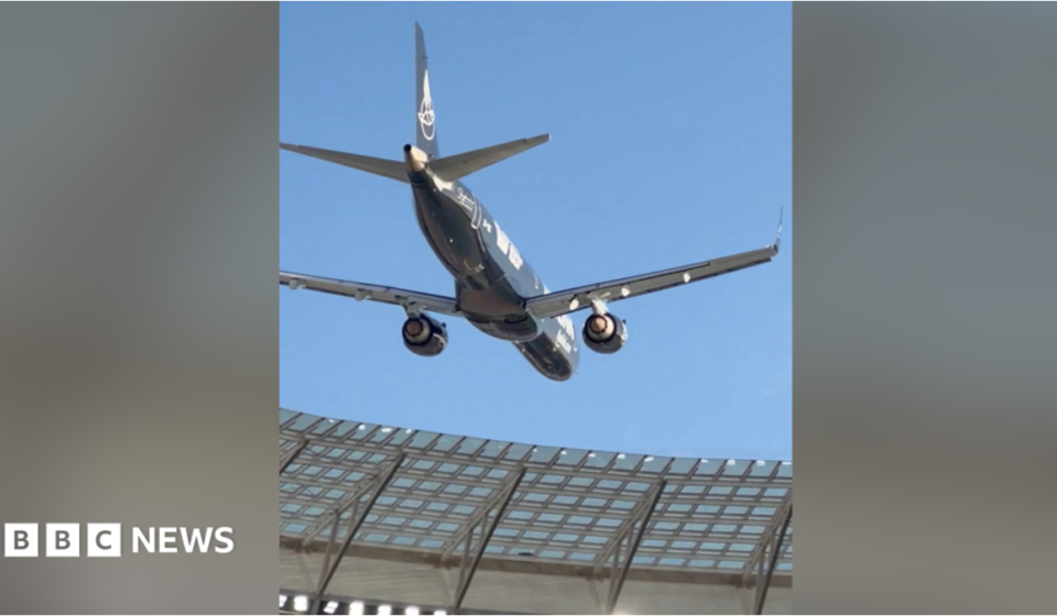 Airlink stunt: South African airline defends low-altitude flight over packed stadium
