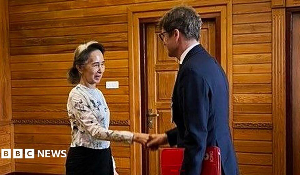 Aung San Suu Kyi: Myanmar military releases photo of detained former leader