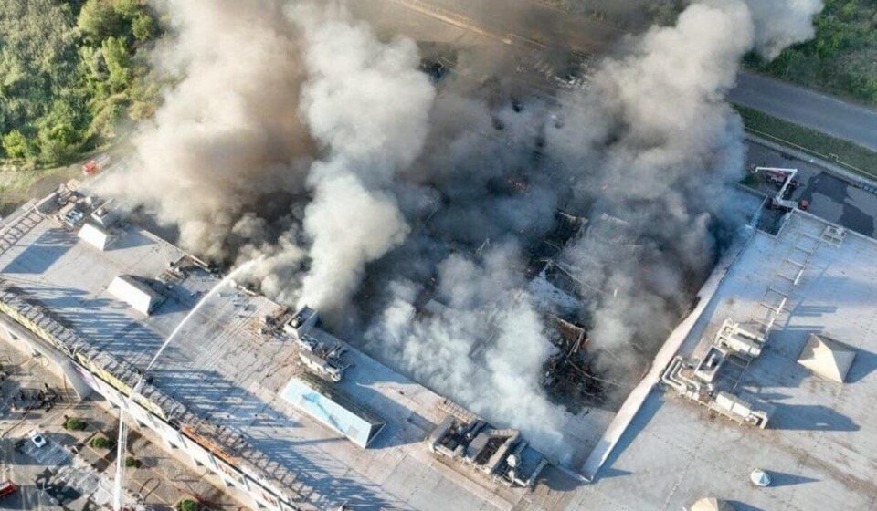 Back-to-back Russian drone strikes kill 14 people in Ukraine shopping centre